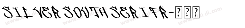 Silver South Serif R字体转换